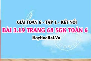 Giải bài 3.19 trang 68 Toán 6 Tập 1 SGK Kết nối tri thức